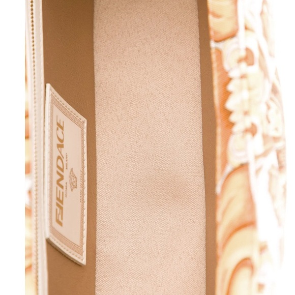 FENDACE Silk Quilted FF Baguette Scarf Handbag - Picture 8 of 9